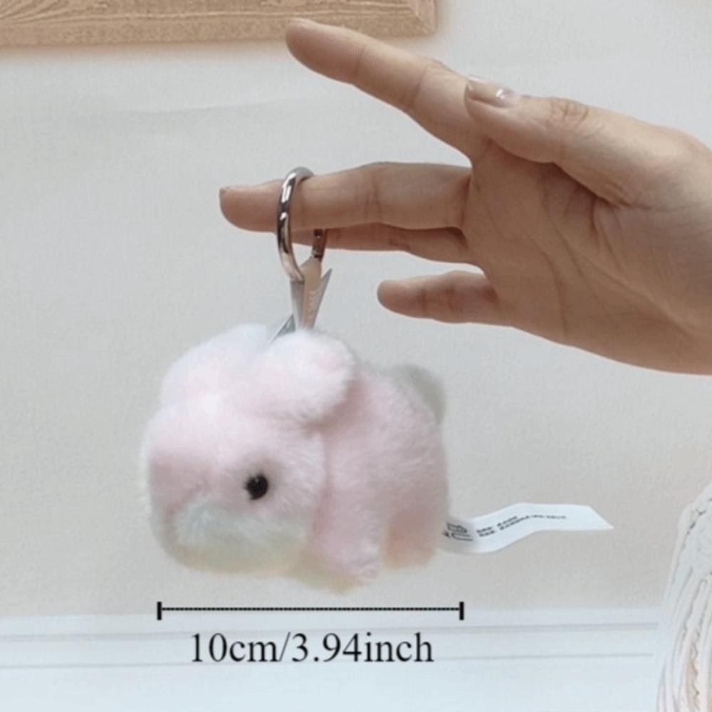 Fluffy Rabbit Plush Pendants Soft Plush Rabbit Doll Pendant  Hanging Ornaments