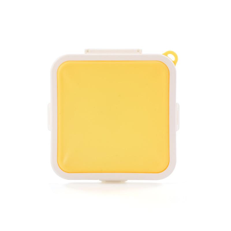 Bærbar Sandwich Toast Bento Box Gjenbrukbar Silikon Sandwich Box Miljøvennlig Lunsj Matbeholder Mikrobølgeovn servise