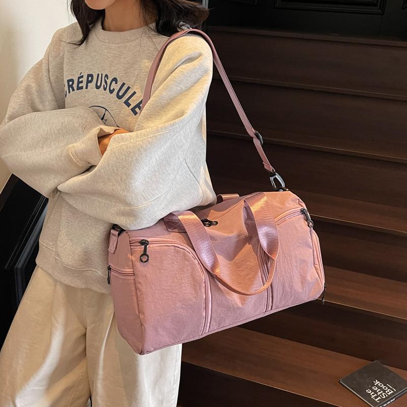 Short Distance Travel Bag Women's Large Capacity Handbag Men's Sports Bag Dry And Wet Separate Duffel Bag