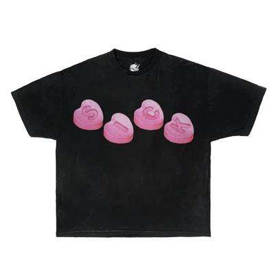 Pillen-Grafik Boxy T-Shirt, oversized, grafisch, t-shirt, streetwear, y2k, lustig,
