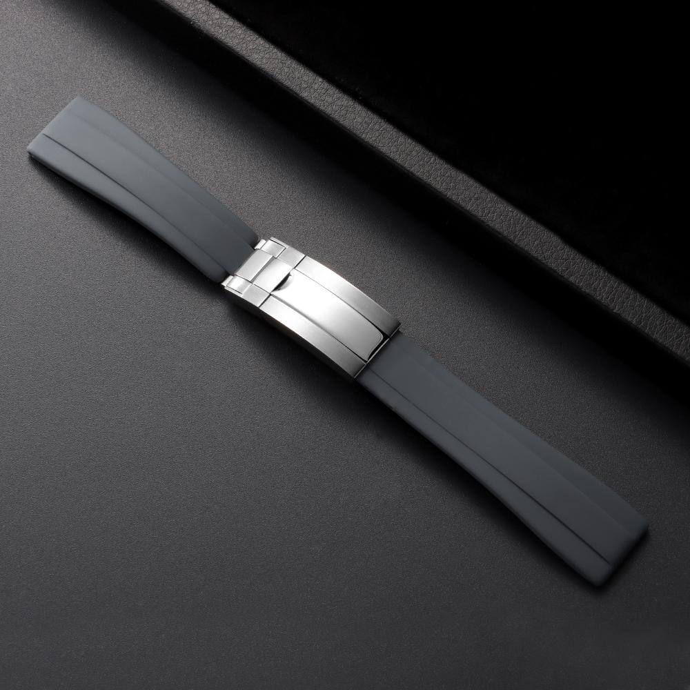 20mm Silikon pro hodinky Rolex DAYTONA SUBMARINER Yacht-Master GMT Explorer Řemínky Příslušenství Sportovní Vodotěsný Pásek pro Muže Ženy