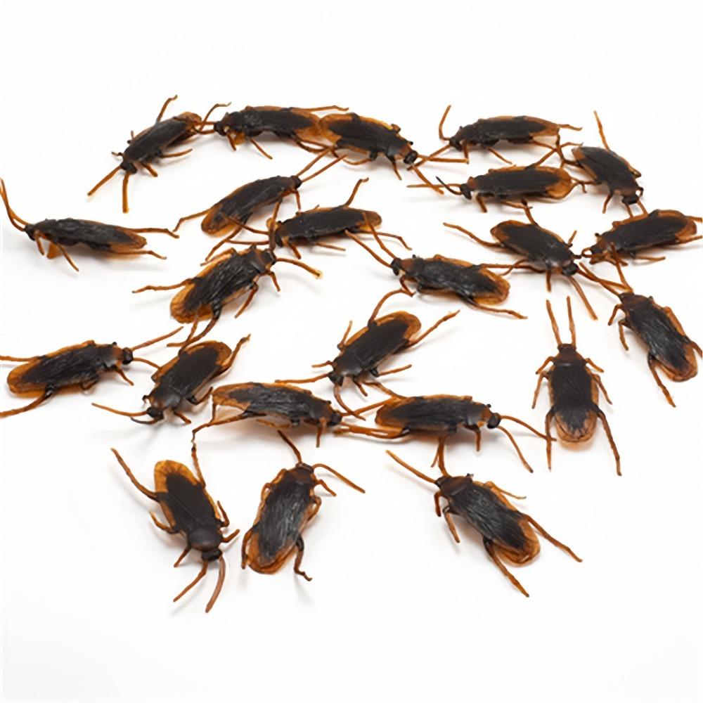 15/5pc Simulated Cockroaches Realistic Fake Cockroaches In Plastic Models Fun Props For Halloween April Fool's Pranks Small Bugs