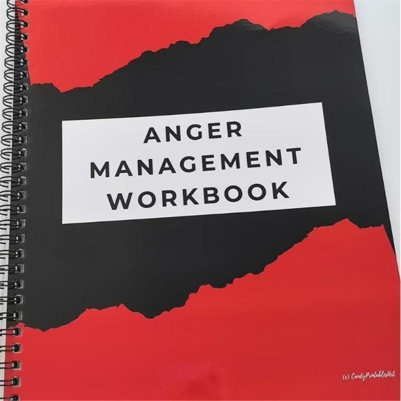 Anger Management Planner For Stress Relief And Emotional Balance Mood Tracking Book