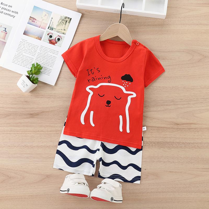 Kinder T-shirt met korte mouwen + shorts Set zomer
