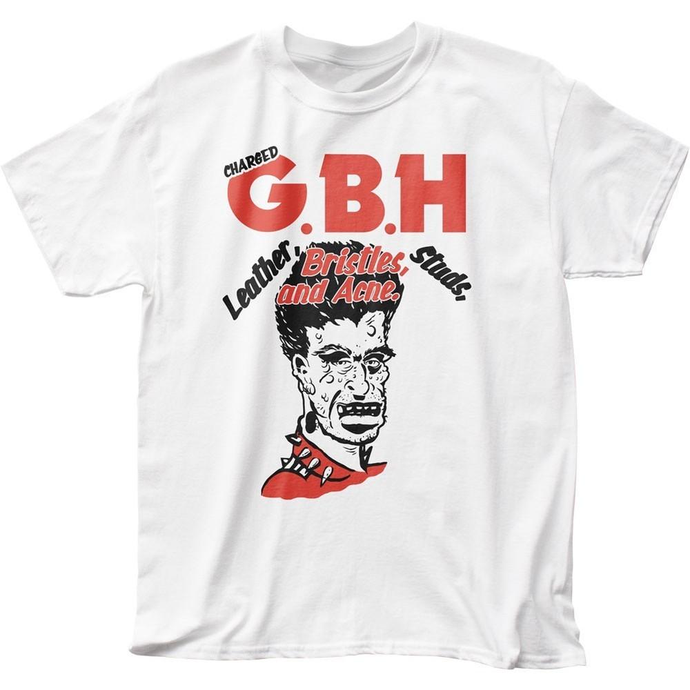 Charged GBH Mens T Shirt Music Classic Concert Rock Band Tee New White Unisex T-Shirt XXXL