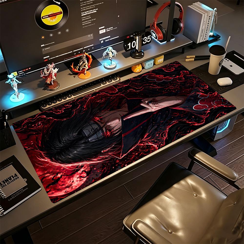 Naruto Gaming Mouse Pad Keyboard Mat Ultra-Long Desk Mat Non-Slip Rubber Bottom Perfect for Office Laptop Gaming Setup