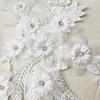 Polyester Lace Pair Flower, Flower Piece Bead Diamond Lace Cloth Sticker Headscarf Women'S Clothing Children'S Clothing Diy Jewelry Accessories