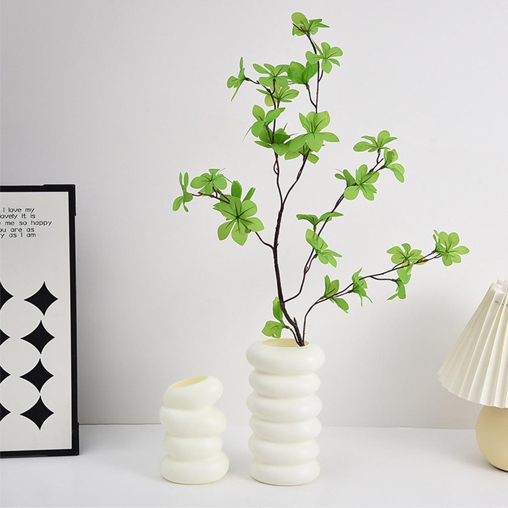 1PC Spiral Pattern Plastic Vase Crafts Wedding Table Center Vase Ornament Home Living Room Office Flower Arrangement Decoration