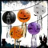 5PC Halloween Party Scene Props 3D Foldable Paper Lantern Paper Lanterns Paper Decorations Halloween Paper Lantern 8 Inches