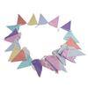 10m 36PCS Multicolor Bunting Banner Gradient Color Single Layer Cotton Pennant Children's Birthday Christmas Home Party Decor