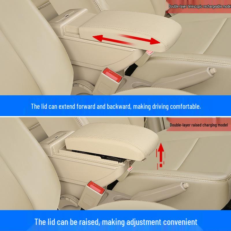 Compatible Ford Focus Armrest Box for 2013 Models - Interior Modification Accessory