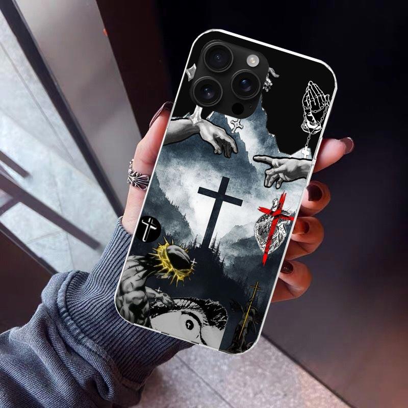 Son Of God Jesus Cross Holy Light Phone Case For iPhone 17 Air 16 15 Pro Max 14 Plus 13 Mini 12 11 Cover 7 8 SE Silicone Shell P
