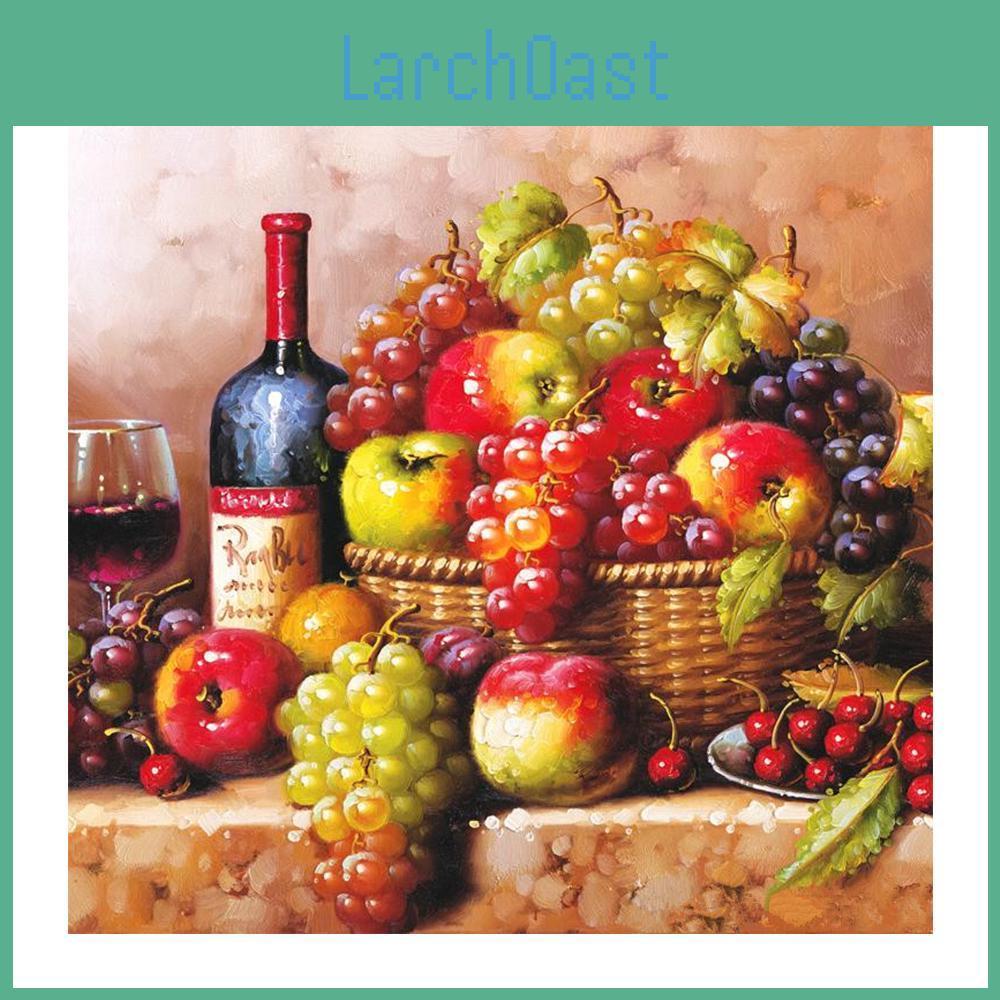 Huacan Grapes Painting Diy Diamond Diamond Embroidery Full Square Rhinestones Mosaic Fruit Handmade Needlework Crafts