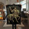 1Pc Centaur Print Flannel Blanket, High quality Comfortable for All Seasons, Home Decor, Warmth and Comfort, Perfect for Christmas Gifts W90
