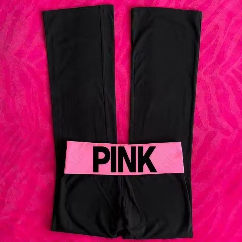 Pants Export Fashion New Arrival Letters Print Casual Pure Color Pants American Fashion Elastic Waist Basic Pants