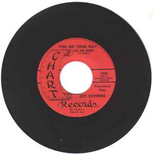 

7inch Record OTT STEPHENS Over There With Her You Go Your W 1260PROMO CHART 1965 US CountryFolk Used