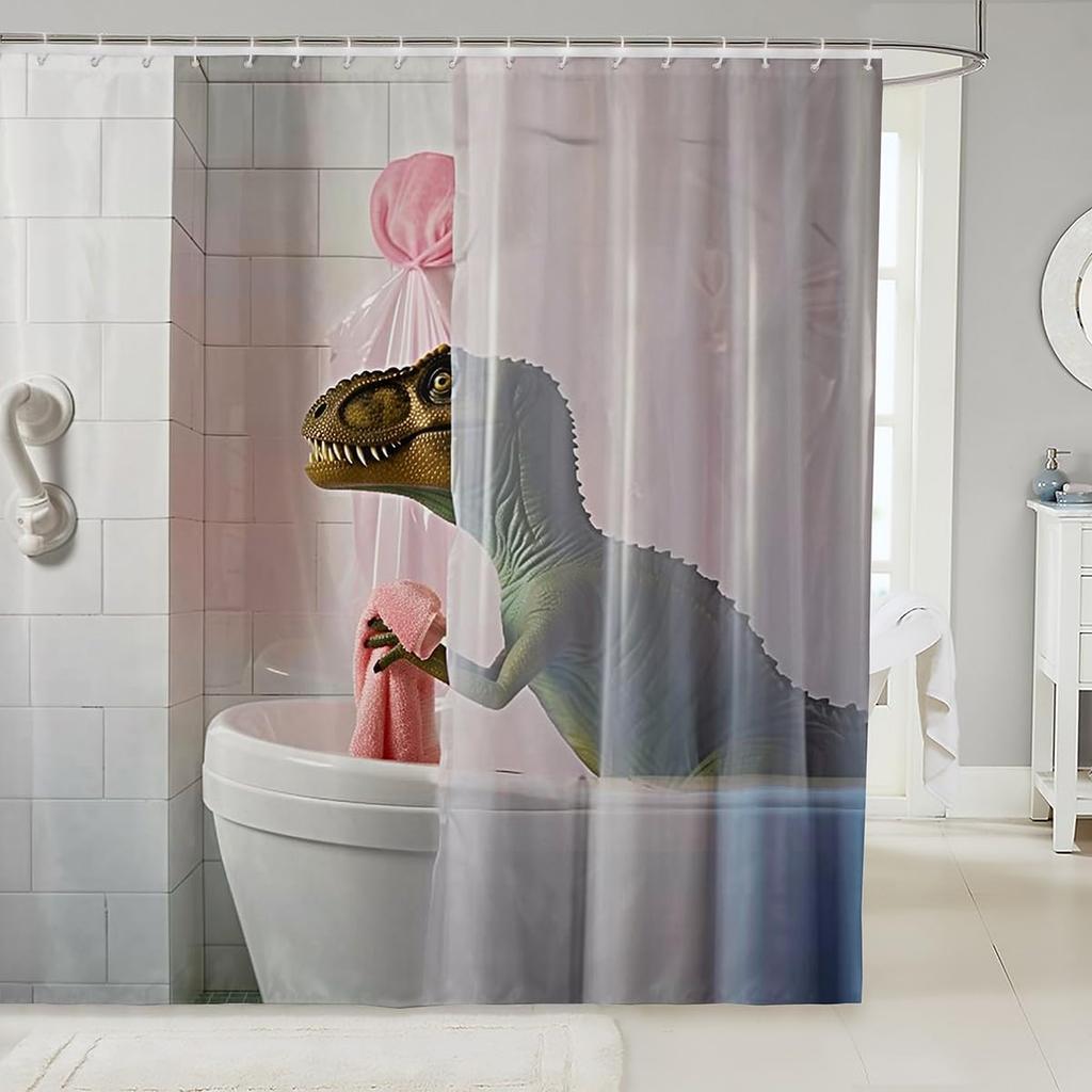 Funny Golden Retriever Shower Curtain for Bathroom Decor Kids Puppy Dog Bath Curtain Boys Girls Dachshund Bathroom Accessories