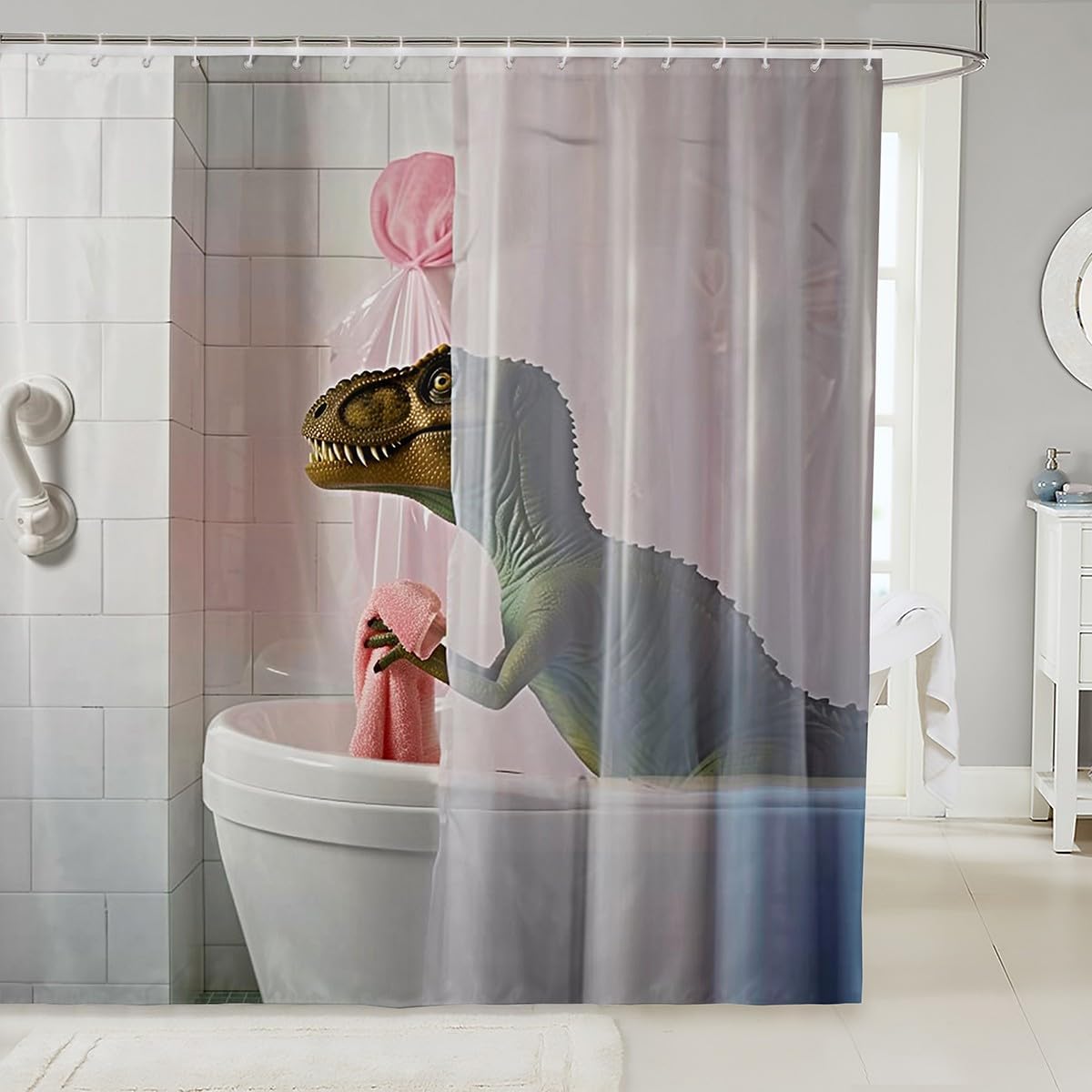 Funny Golden Retriever Shower Curtain for Bathroom Decor Kids Puppy Dog Bath Curtain Boys Girls Dachshund Bathroom Accessories 90x180CM