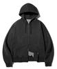 Filluminate Authentic Logo Pigment Zip-Up Hoodie - Black