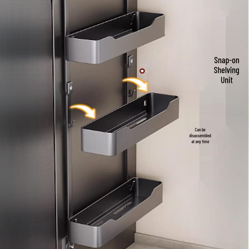 Multifunktionaler 3-stufiger Kühlschrank-Seitenorganisator