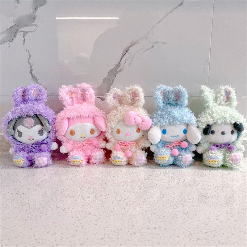 Sanrio Series Kuromi Melody Cinnamoroll Plush Doll Handmade Soft Toy For Anime Fans