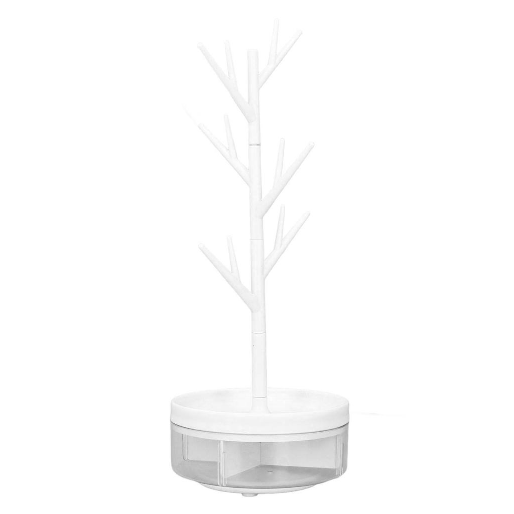 Jewelry Hanging Tree Stand Branch Shape Rotatable Detachable Student Jewelry Storage Display Stand Desktop