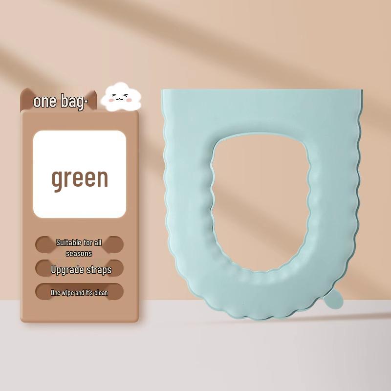 Wasserdichter Universal-Toilettensitzkissen mit Bändern - Vier Jahreszeiten Nutzung (Ausgabe 2024)