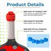 Fun Gesture Design Pickleball Paddle End Caps Reusable Paddle Tap Caps Paddle End Plugs