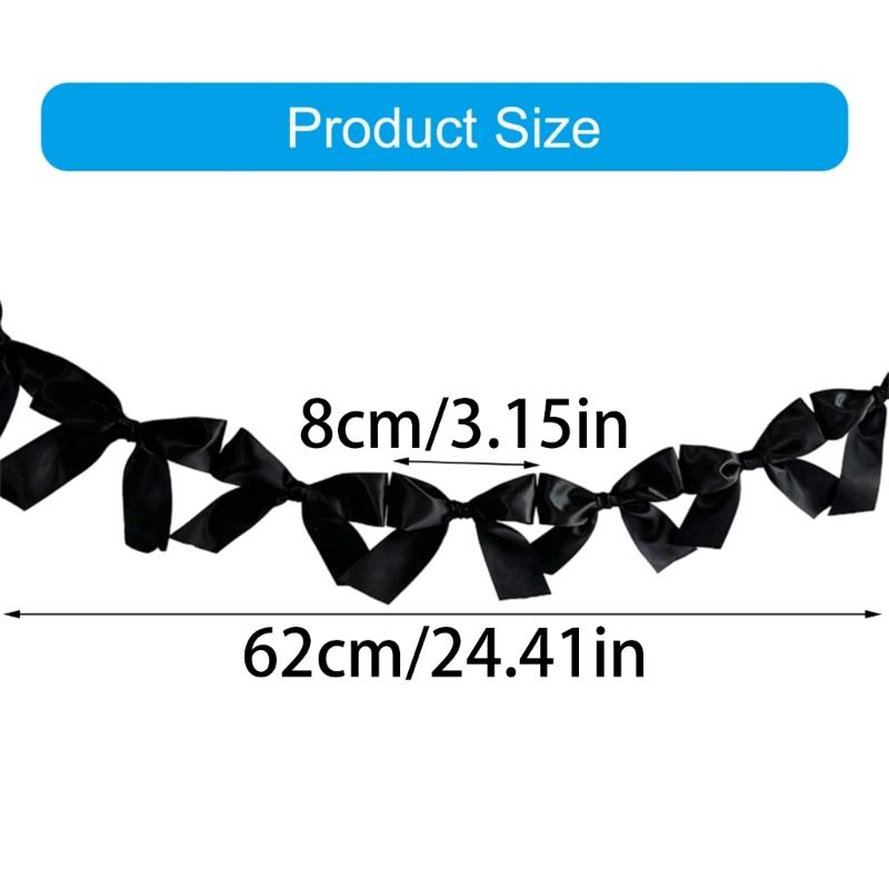 Children's Bedroom Adornment Soft Bowtie Garland Phoshoots Decorative Props Princess Baby Room Decoration