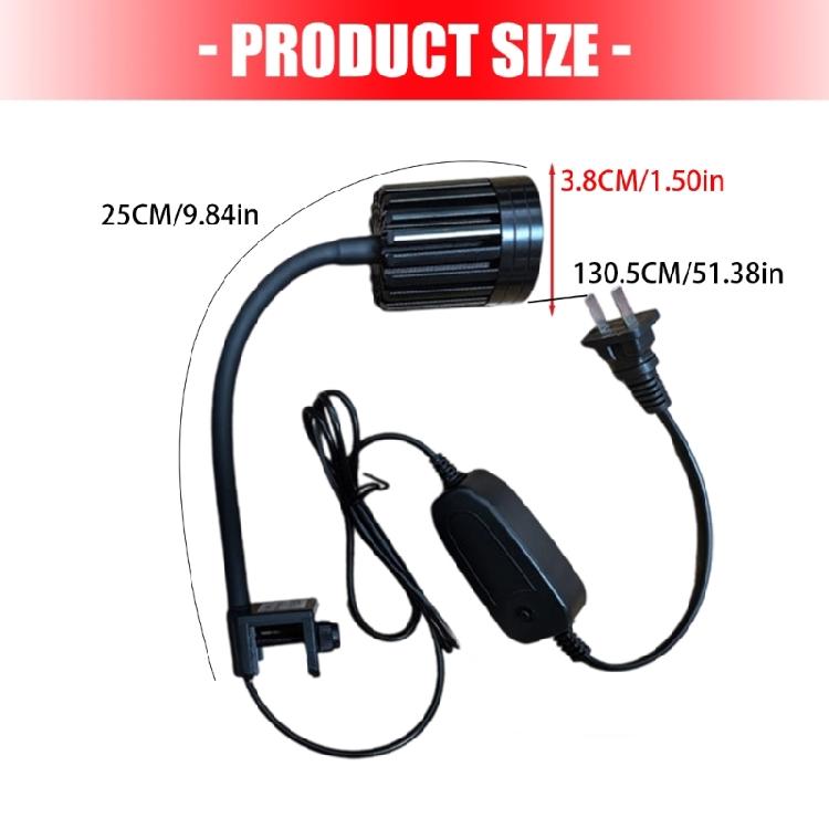 Aluminum Mixture Fish Container Clip Lamp Customizable Brightness Degrees Energy Saving LED Technology