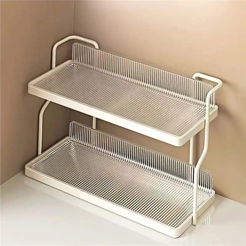 Good-Kitchen Organizers For Condiments& Herbs 2-Layer Countertop Spice Rack Storage Rack Home Essential Accessories