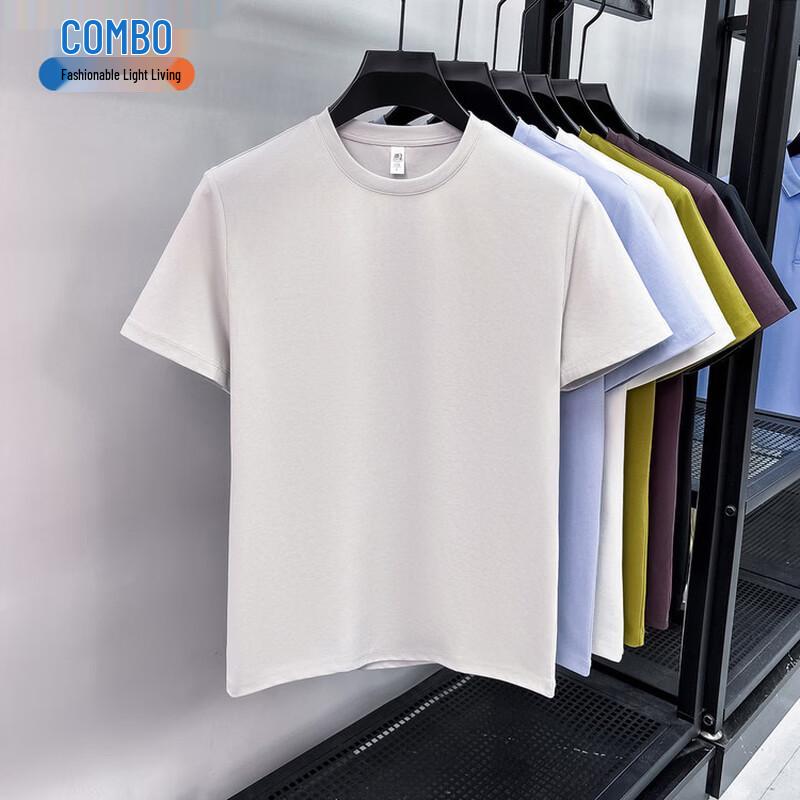 Kangbo Men s Soft Cotton Blend Round Neck T-Shirt 4XL