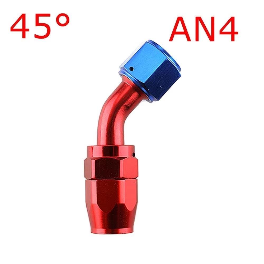AN4/AN6/AN8/AN10 Oil Line Connector Aluminum Alloy Oil Hose End Adaptor Braided Fitting