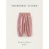 Insbobo Girls' Pants 2026 Spring New Children's Cargo Pants Baby Stylish Long Pants Spring and Autumn Casual Pants