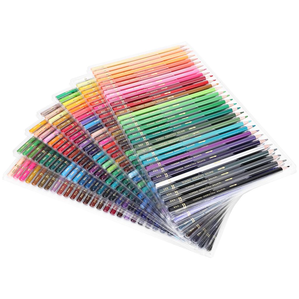 210Pcs Colored Pencils Set WaterSoluble Core 210 Colors Art Drawing Graffiti Tools
