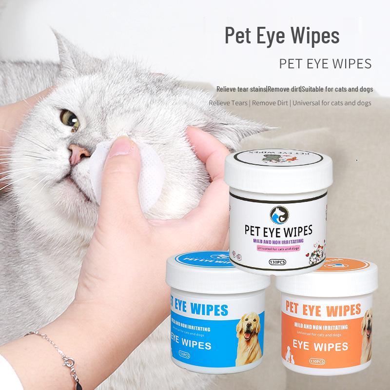 Disposable Cat Eye Cleaning Wipes for Tear Stains and Dirt Removal