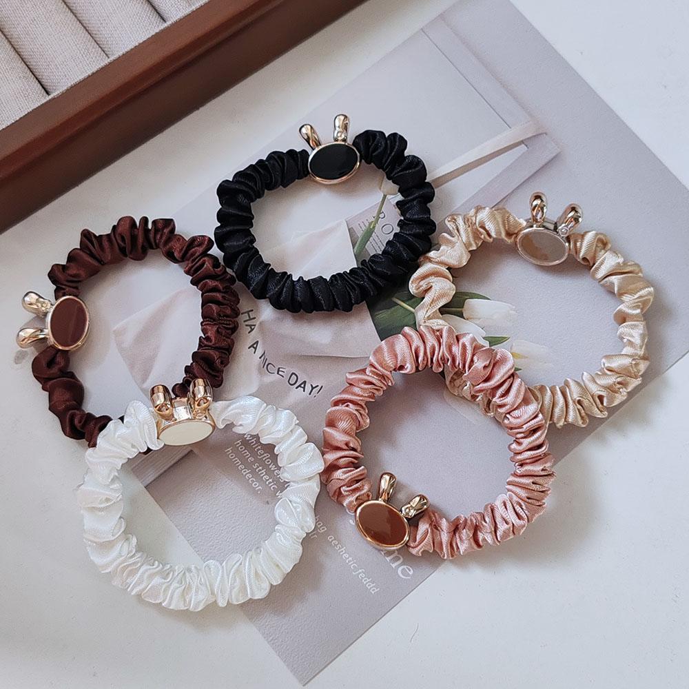5PC Fashion European and American Rabbit High Elasticity Hair Ties for Women Girls Ponytail Holder Korean Hair Accessories