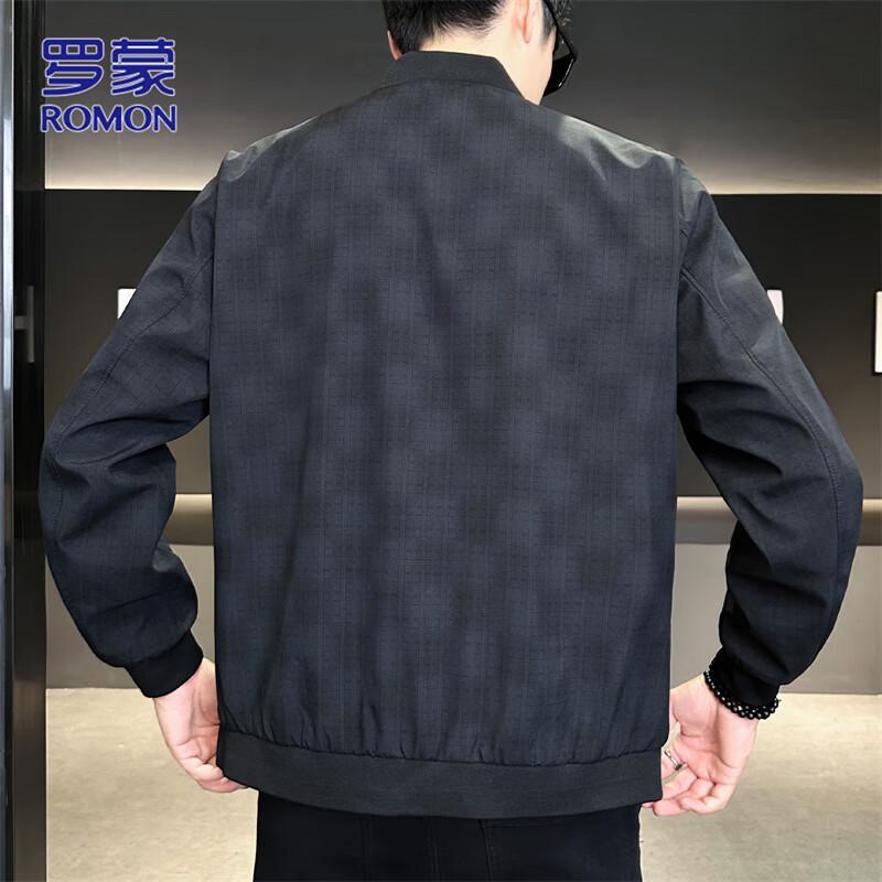 ROMON Men's Business Casual Baseball Jacket