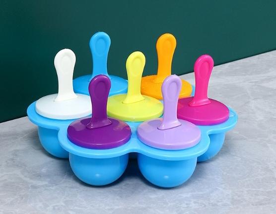 

[Горячие продажи] Форма для мороженого Детская форма для эскимо Контейнер для пищевых добавок Силиконовый лоток для льда Форма для фруктового льда Аксессуары для фруктовых коктейлей синий