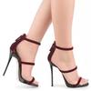 One-word with Waterproof Table Sandals Women's Summer 2025 New Thin Heels Model Catwalk Nightclub High Heels Women's Sandals