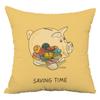 Cartoon Sofa Pillowcase Dormitory Decoration Office Living Room Home Pillowcase
