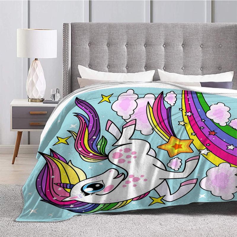 Printed Blanket Flannel Sofa Blanket Digital Printed Blanket