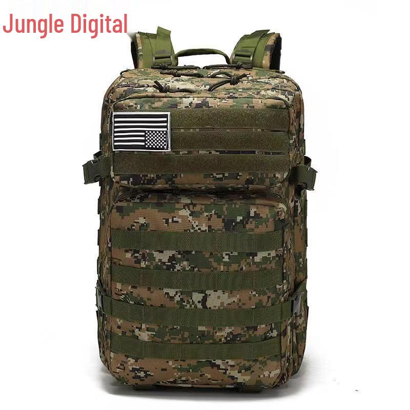 45L Camouflage Tactical Sports & Mountaineering Backpack: Large Capacity 3P Assault Pack