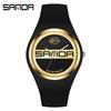 Sanda Beliebte Jugend Trendige Unisex Silikonuhr - Bonbonfarbe, Einfaches Design, Wasserdicht, Studentenfreundliche Armbanduhr