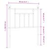 Replacement Headboard Metal Black 75 cm