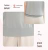 Mom's Fashionable Ice Silk Short-Sleeve Top for Middle-Aged Women