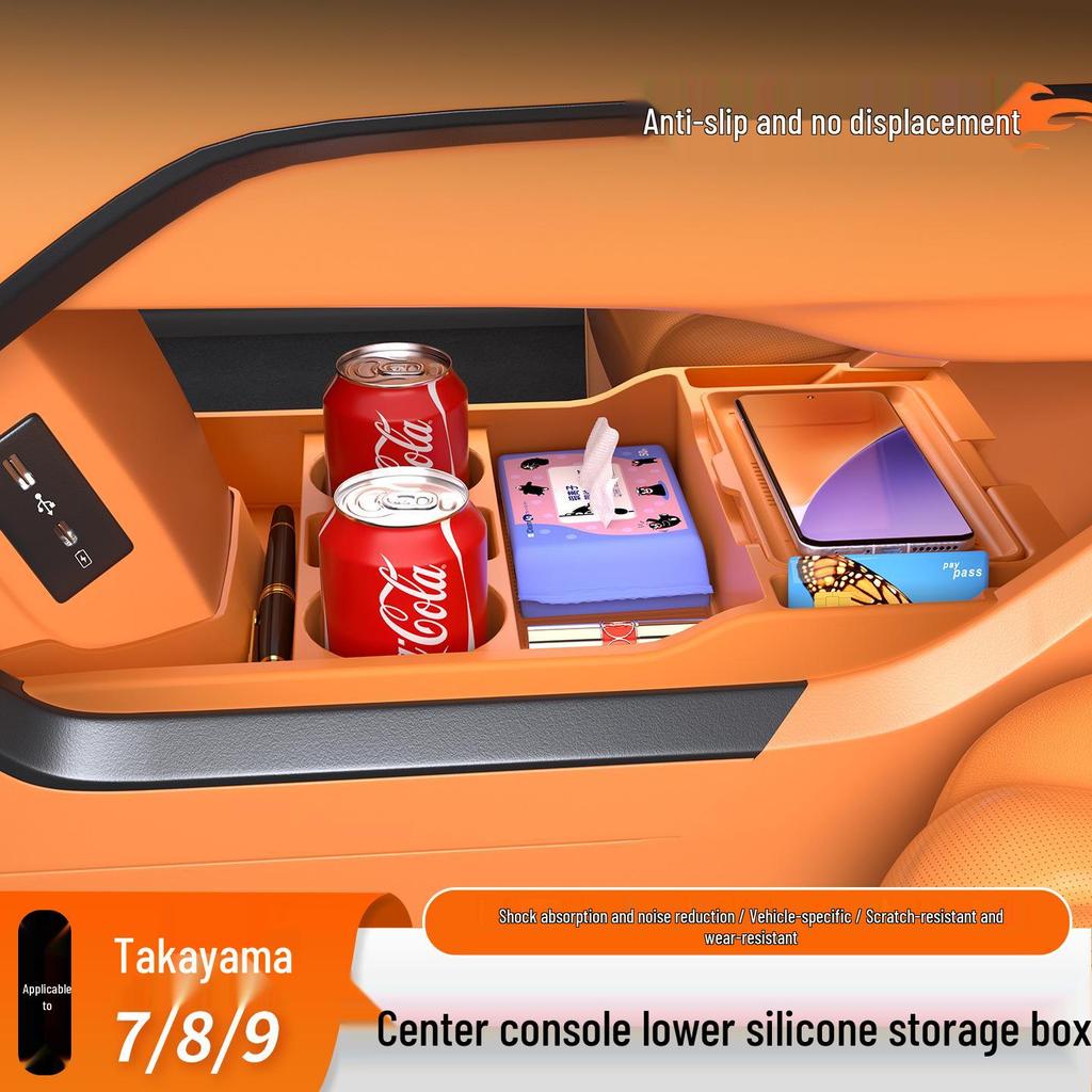 Wey Gaoshan Center Console Organizer for 25 Models: 7/8/9 Series Car Interior Storage Accessory