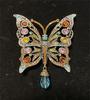 SKEDS Vintage Baroque Style Women Girls Heavy Industry Crystal Castle Tassel Brooch Badges Retro Classic Lady Suit Coat Pin Gift
