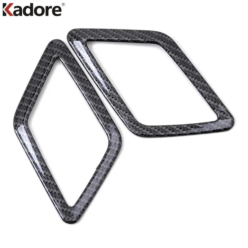 Car Rear Roof Audio Speaker Cover Trim For Volkswagen VW Teramont Atlas 2017-   Carbon Fiber Interior Accessories