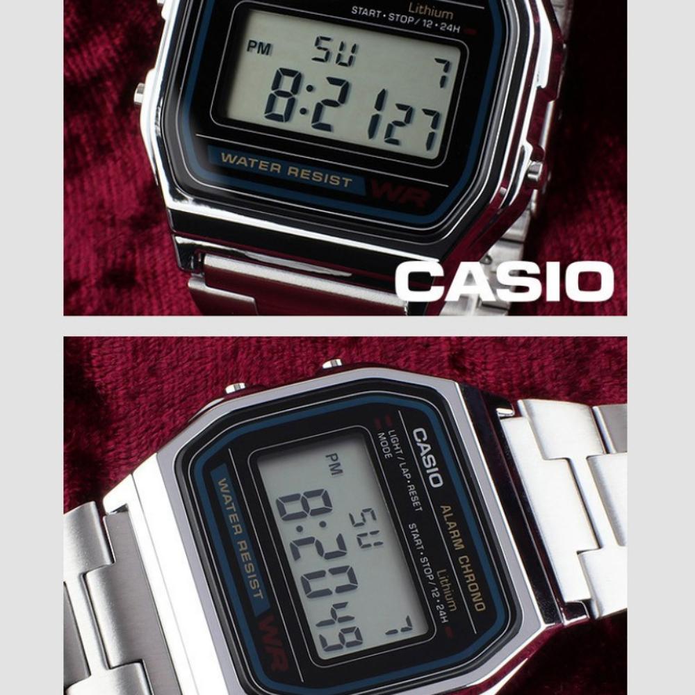 Casio Universal Vintage Retro Digital Free Buckle Wristwatch A158WA-1D